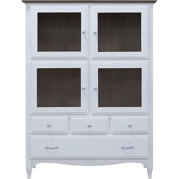 Тумба «Кармен Прованс» П3.0581.0.08, Материал: массив дуба, Цвет: Молоко+Дуб Сахара