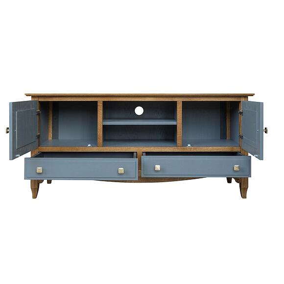 Тумба ТВ «Кармен Прованс» П3.0581.0.07, Материал: массив дуба, Цвет: Грей + рустикалық емен