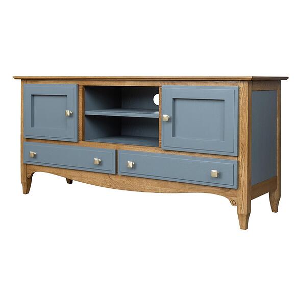 Тумба ТВ «Кармен Прованс» П3.0581.0.07, Материал: массив дуба, Цвет: Грей + рустикалық емен