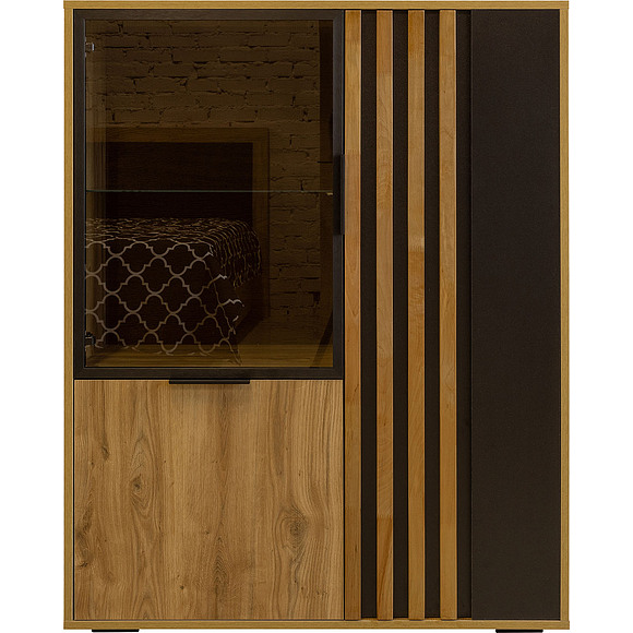 Шкаф-витрина «Деко» БМ2.776.0.05, Материал: ЛДСП, Цвет: Дуб наварра