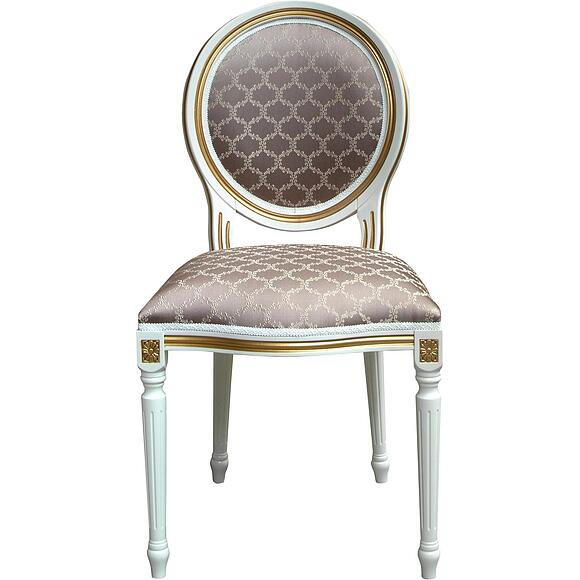 Стул «Премиум М 3101» П5.0170.5.01, Материал: ткань, Цвет: Слоновая кость с золочением