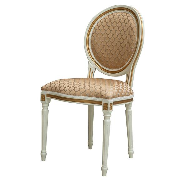 Стул «Премиум М 3101» П5.0170.5.01, Материал: ткань, Цвет: Слоновая кость с золочением