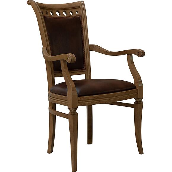 Стул «Премиум М 3049» П5.0486.5.02-1A, Материал: натуральная кожа, Цвет: Дуб рустикаль с патинированием