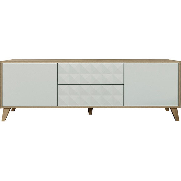 Тумба «Тринити» П6.114.0.02, Цвет: Ваниль + Гикори Кингстон