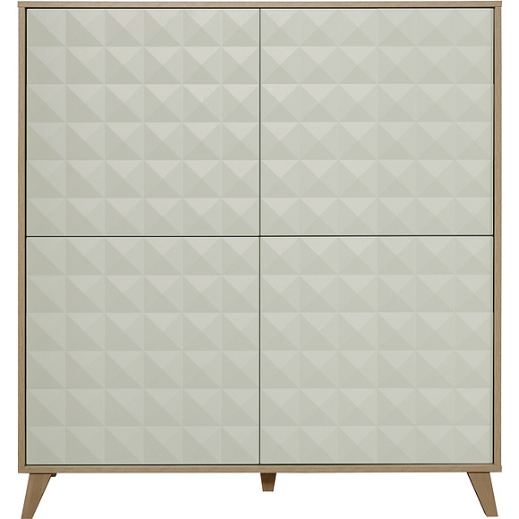 Тумба «Тринити» П6.114.0.04, Цвет: Ваниль + Гикори Кингстон