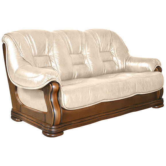 3-х местный диван «Консул 24» (3m), Материал: натуральная кожа, Цвет: Дуб рустикаль с патинированием, Группа ткани: 120 группа