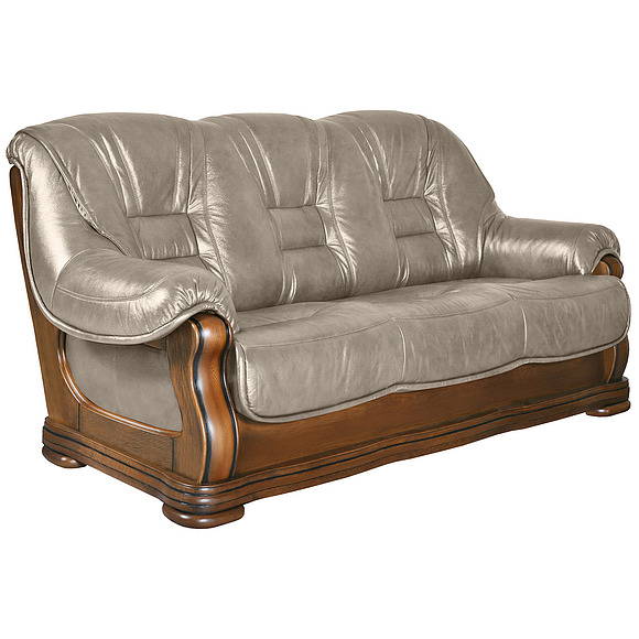 3-х местный диван «Консул 24» (3m), Материал: натуральная кожа, Цвет: Дуб рустикаль с патинированием, Группа ткани: 120 группа