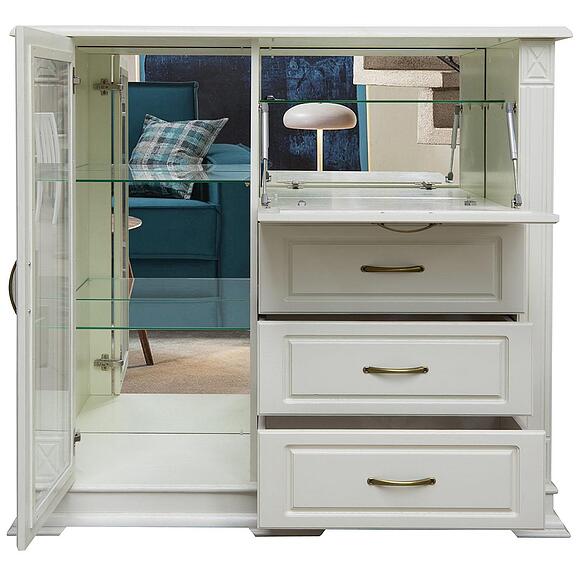 Тумба «Верди Классик» П1.0487.0.16, Материал: массив дуба, Цвет: Слоновая кость