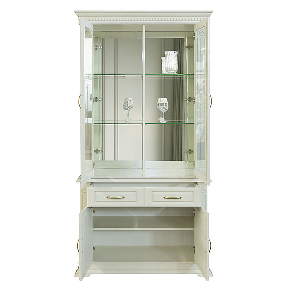 Шкаф комбинированный 2д «Верди Классик» П1.0487.0.52, Материал: массив дуба, Цвет: Слоновая кость (6T3A6921-kopiya.jpg) Шкаф комбинированный 2д «Верди Классик» П1.0487.0.52, Материал: массив дуба, Цвет: Слоновая кость