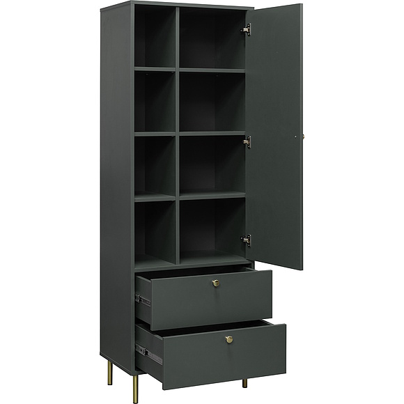 Шкаф «Скай» П6.112.0.01, Материал: ЛДСП, Цвет: Базальт