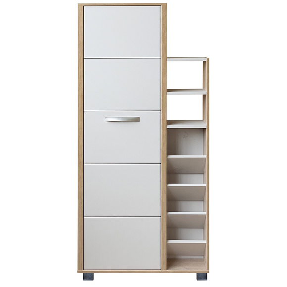 Тумба для обуви «Акцент» П3.595.3.06, Цвет: Персидский жемчуг + Дуб Мадуро (Tumba_dlya_obuvi_Akcent_P3-595-3-06_-1.jpg) Тумба для обуви «Акцент» П3.595.3.06, Цвет: Персидский жемчуг + Дуб Мадуро