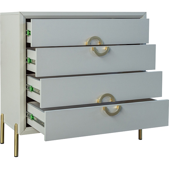 Комод «Флора» П6.980.1.02, Материал: ЛДСП, Цвет: Пепел