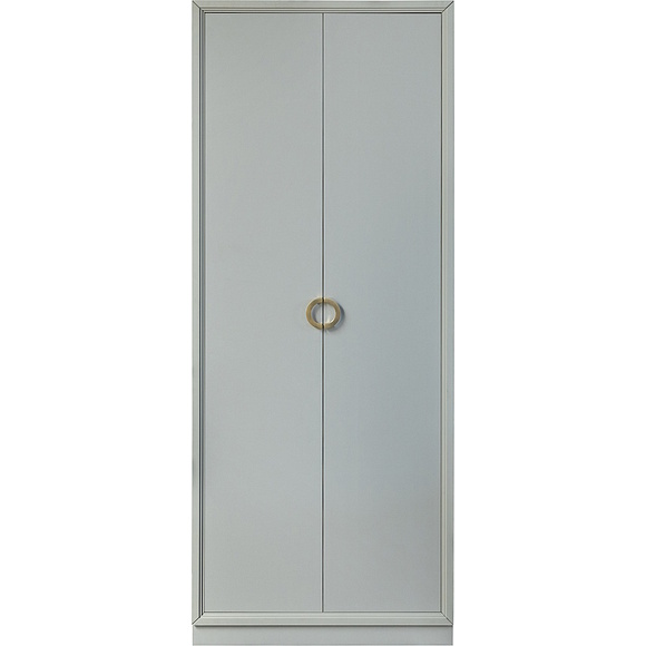 Шкаф для одежды 2д «Флора» П6.980.1.06, Материал: ЛДСП, Цвет: Пепел