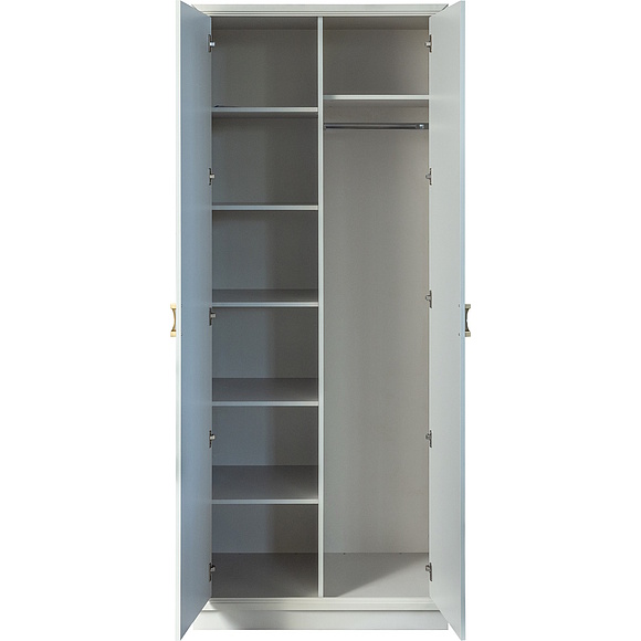 Шкаф для одежды 2д «Флора» П6.980.1.06, Материал: ЛДСП, Цвет: Пепел