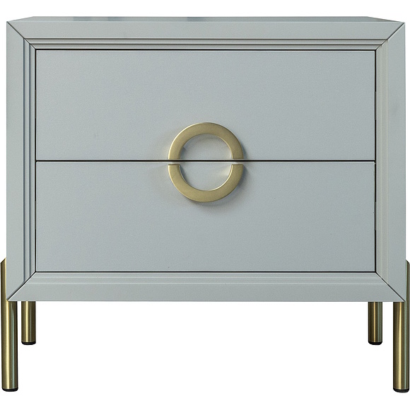 Тумба прикроватная«Флора» П6.980.1.04, Материал: ЛДСП, Цвет: Пепел