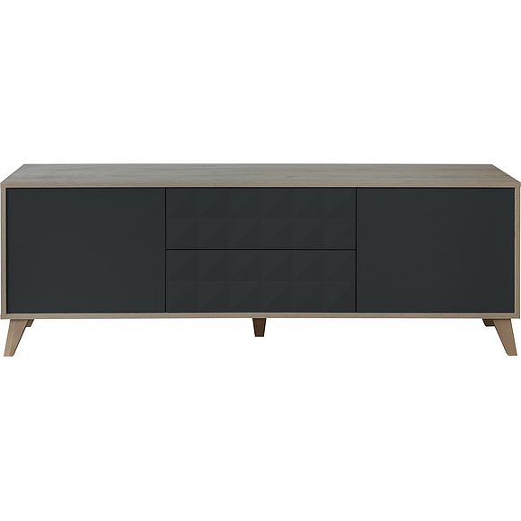 Тумба «Тринити» П6.114.0.02, Цвет: Антрацит + Гикори Кингстон