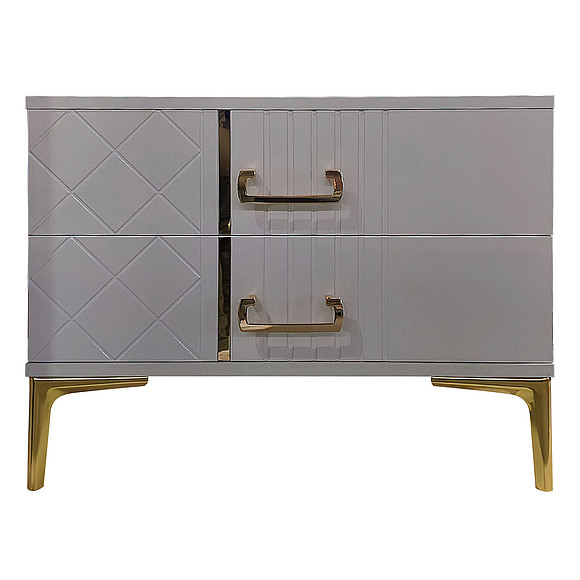 Тумба прикроватная «Стамбул» БМ2.773.1.28(-01), Материал: ЛДСП+МДФ, Цвет: Белый глянец