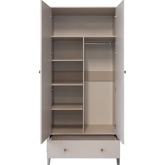 Шкаф для одежды 2д «Эрида» П7.056.1.12, Материал: ЛДСП, Цвет: Персидский жемчуг