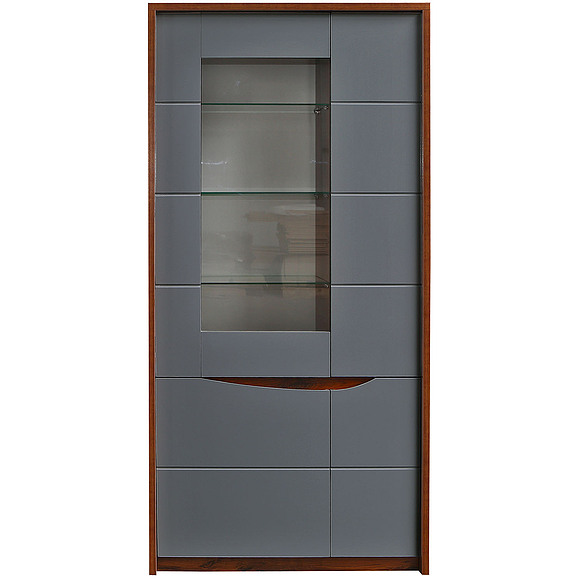 Шкаф «Монако» П6.528.0.05-01, Материал: МДФ+ПВХ, Цвет: Дуб Саттер+Серый Мокко