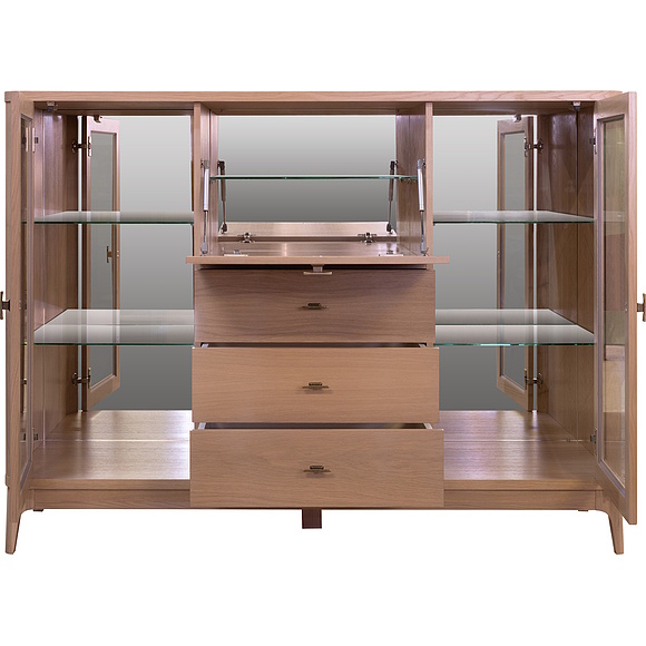 Тумба «Армани» П1.135.0.12, Материал: массив (сращенный мебельный щит) дуба, Цвет: Дуб Крафт светлый