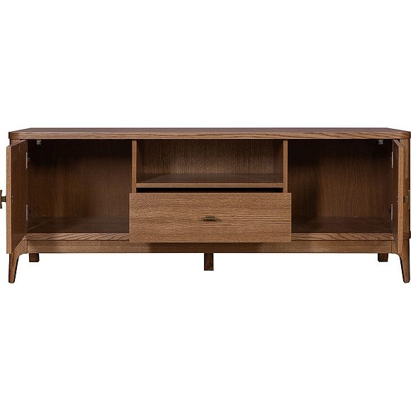 Тумба ТВ «Армани» П1.135.0.10, Материал: массив (сращенный мебельный щит) дуба, Цвет: Дуб альпийский