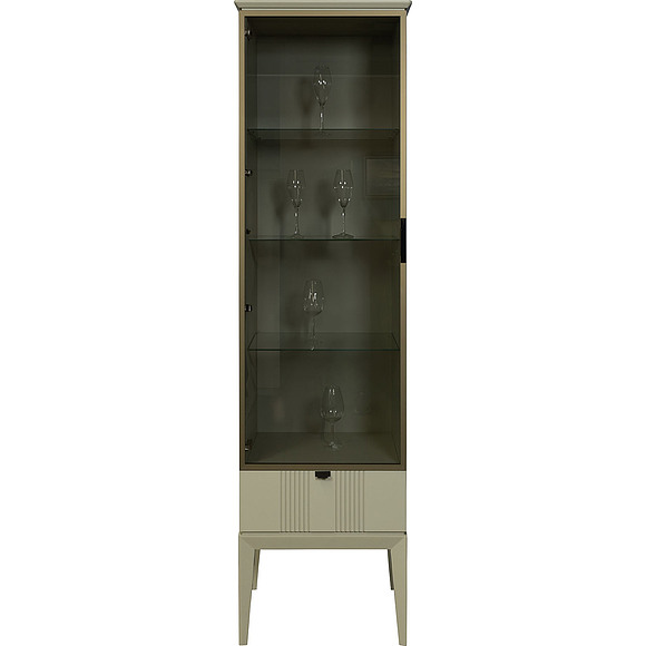 Шкаф-витрина «Аванти» БМ2.783.1.05-01, Материал: МДФ, Цвет: Олива