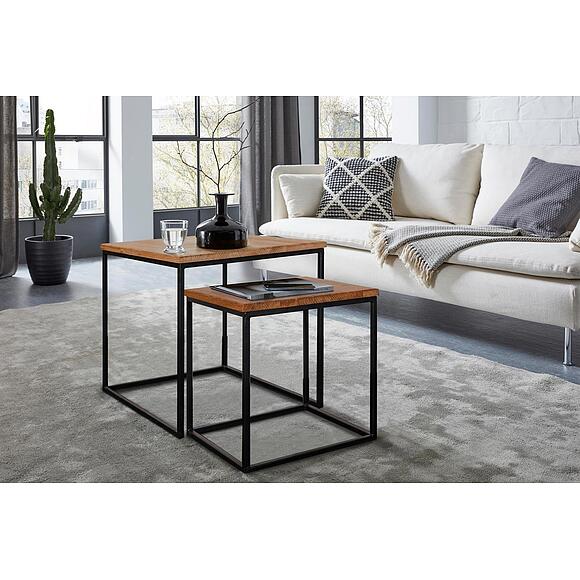 Стол журнальный «Норд Лофт» П3.0560.0.03, Материал: массив дуба, Цвет: Дуб натуральный