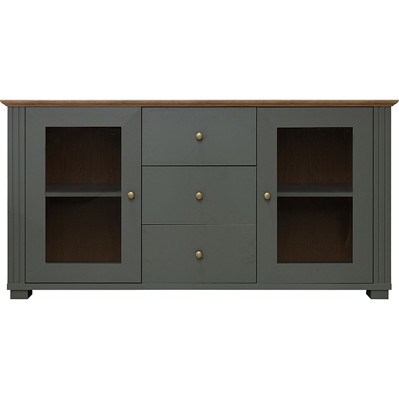 Тумба «Джио» П7.060.0.21, Материал: ЛДСП, Цвет: Базальт + Кедр Орегон