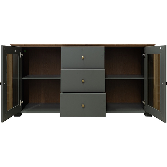 Тумба «Джио» П7.060.0.21, Материал: ЛДСП, Цвет: Базальт + Кедр Орегон