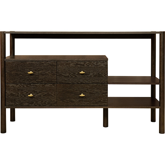 Тумба «Гамбург» БМ2.781.0.04, Материал: МДФ, облицованная шпоном дуба, Цвет: Венге