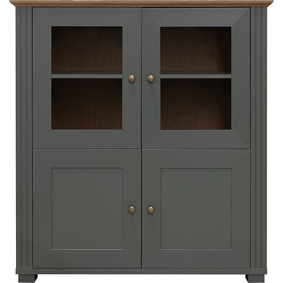 Тумба «Джио» П7.060.0.22, Материал: ЛДСП, Цвет: Базальт + Кедр Орегон