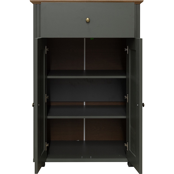 Тумба «Джио» П7.060.0.23, Материал: ЛДСП, Цвет: Базальт + Кедр Орегон