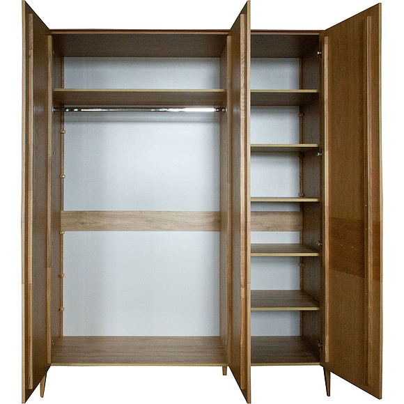 Шкаф 3-х дверный «Версаль»2.748.103-01, Материал: ДСП, облицованная шпоном дуба, Цвет: Дуб натуральный