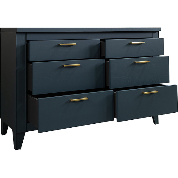 Комод «Амадей» П6.635.1.17 (П635.14), Материал: массив дуба, Цвет: Королевский синий