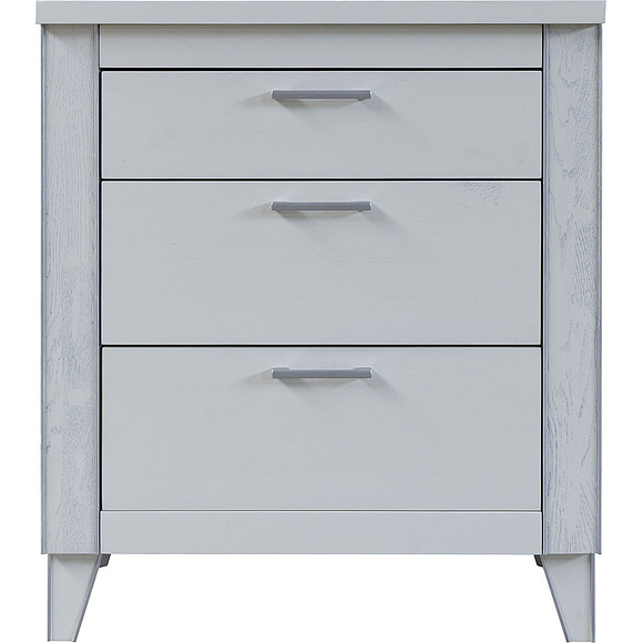 Комод «Амадей» П6.635.1.16, Материал: массив дуба, Цвет: Слоновая кость с серебром