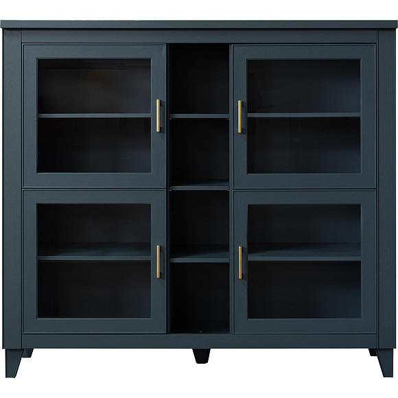 Шкаф «Амадей» П6.635.0.22, Материал: массив дуба, Цвет: Королевский синий