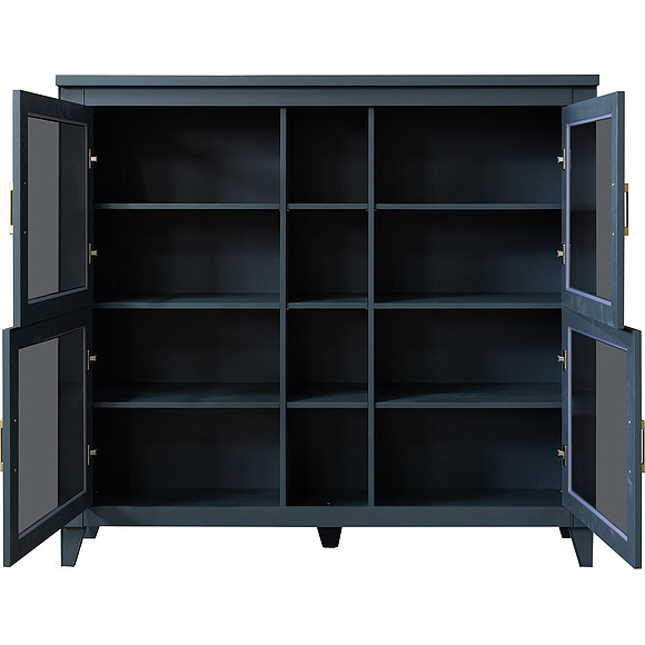 Шкаф «Амадей» П6.635.0.22, Материал: массив дуба, Цвет: Королевский синий