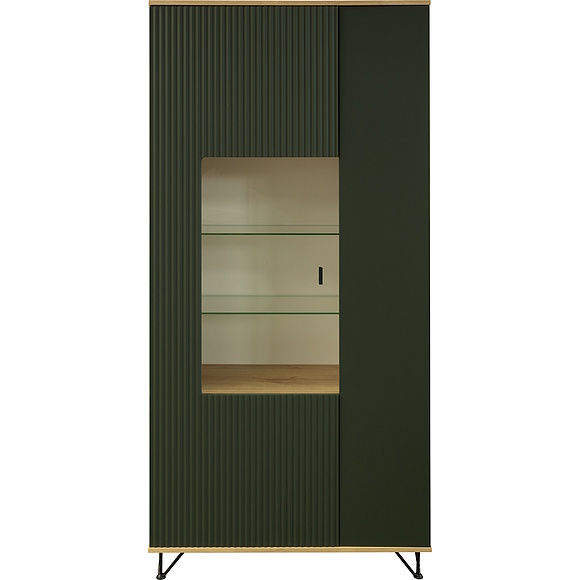 Шкаф «Рокси» П6.948.0.05, Материал: ЛДСП, Цвет: Грин Софт+Дуб Кантри золотой