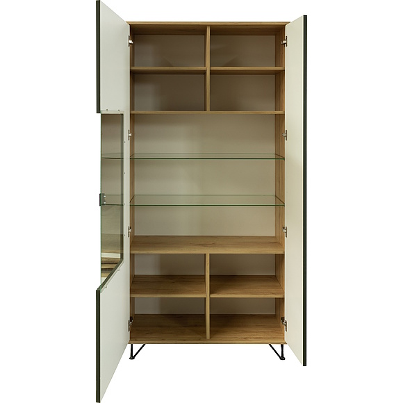 Шкаф «Рокси» П6.948.0.05, Материал: ЛДСП, Цвет: Грин Софт+Дуб Кантри золотой