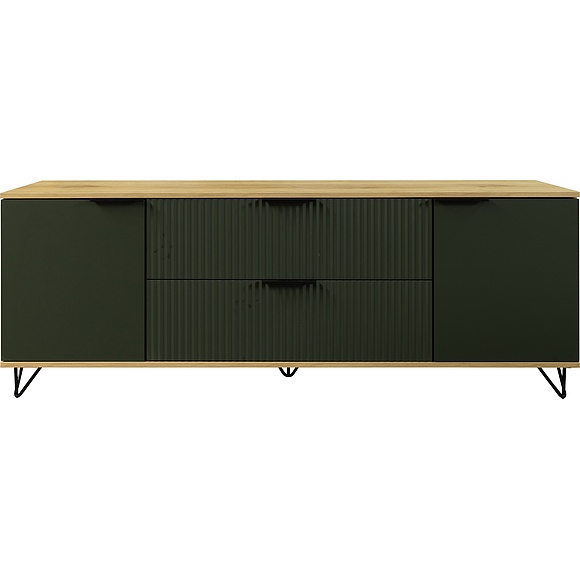 Тумба «Рокси» П6.948.0.07, Материал: ЛДСП, Цвет: Грин Софт+Дуб Кантри золотой