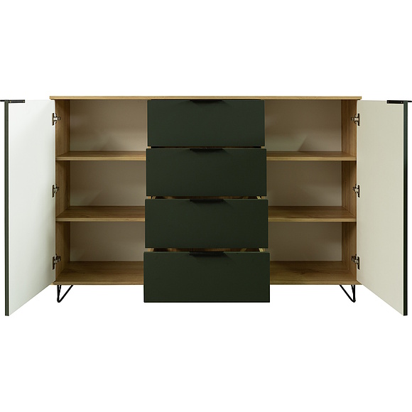 Тумба «Рокси» П6.948.0.08, Материал: ЛДСП, Цвет: Грин Софт+Дуб Кантри золотой