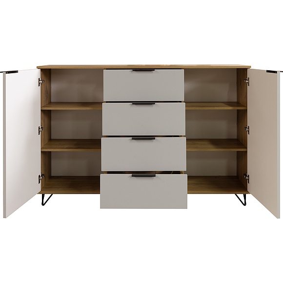 Тумба «Рокси» П6.948.0.08, Материал: ЛДСП, Цвет: Пепел Софт+Дуб Нокс