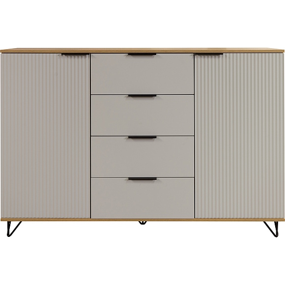 Тумба «Рокси» П6.948.0.08, Материал: ЛДСП, Цвет: Пепел Софт+Дуб Нокс