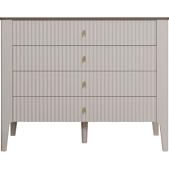 Комод «Шарли» П6.116.1.02, Материал: МДФ, Цвет: Шарли керамика + Жемчужный сатин