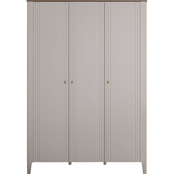 Шкаф для одежды 3д «Шарли» П6.116.1.01, Материал: МДФ, Цвет: Шарли керамика + Жемчужный сатин