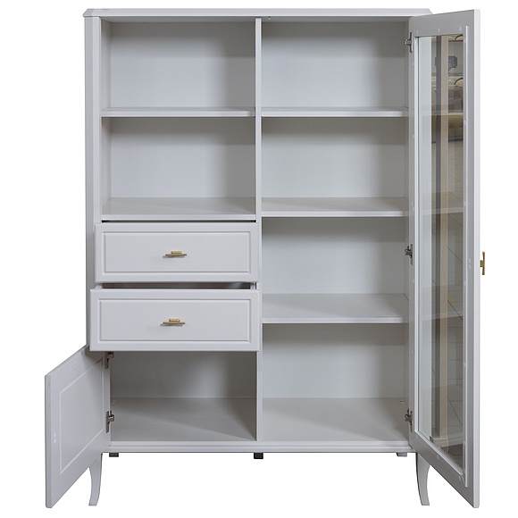 Шкаф комбинированный «Нокс» П4.988.2.02, Цвет: Белый матовый (Shkaf_Kombinirovannij_Noks_P4-988-2-02_matovyy-belyy_.jpg) Шкаф комбинированный «Нокс» П4.988.2.02, Цвет: Белый матовый