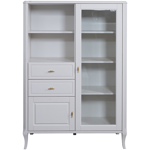 Шкаф комбинированный «Нокс» П4.988.2.02, Цвет: Белый матовый (Shkaf_Kombinirovannij_Noks_P4-988-2-02_matovyy-belyy__.jpg) Шкаф комбинированный «Нокс» П4.988.2.02, Цвет: Белый матовый