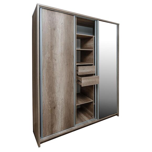 Шкаф-купе 3д «Глобус» П7.038.3.18-01 (П038.1803) - Только онлайн, Материал: ЛДСП, Цвет: Дуб Каньйон (shkaf_kupe_globus_p038_1803_dub_kanyon_3-1.jpg) Шкаф-купе 3д «Глобус» П7.038.3.18-01 (П038.1803) - Только онлайн, Материал: ЛДСП, Цвет: Дуб Каньйон