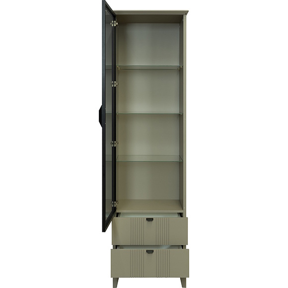 Шкаф-витрина «Аванти» БМ2.783.0.09-01, Материал: МДФ, Цвет: Олива