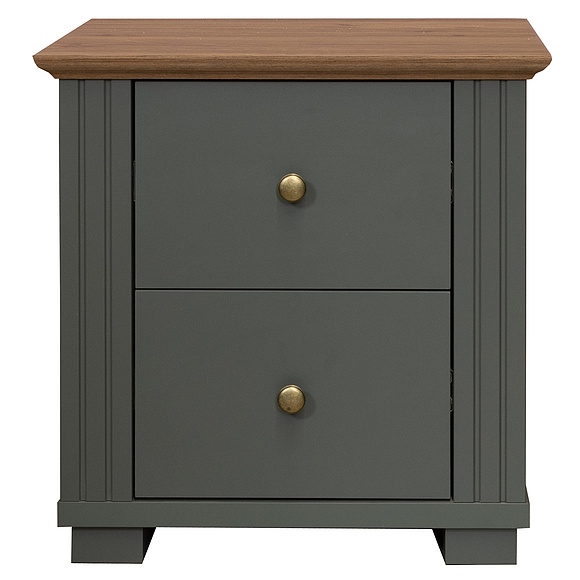Тумба прикроватная «Джио» П7.060.1.24, Материал: ЛДСП, Цвет: Базальт + Кедр Орегон
